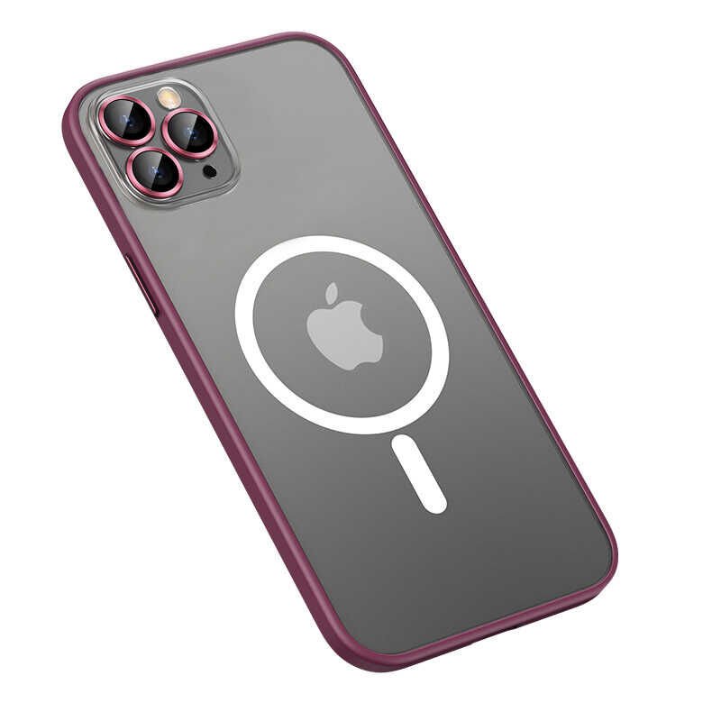iPhone 11 Pro Kılıf Mokka Wireless Kapak Koyu Mor