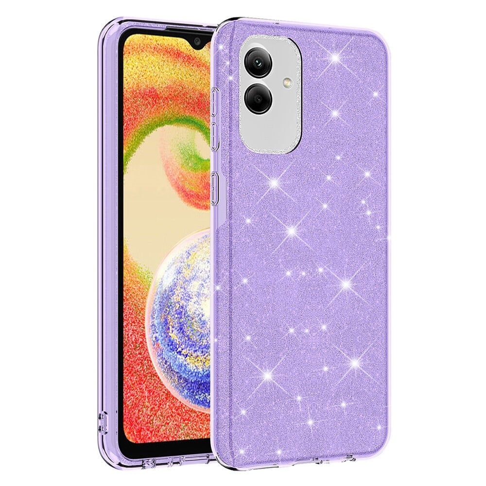 Samsung Galaxy A04 Shining Silikon Kılıf Mor