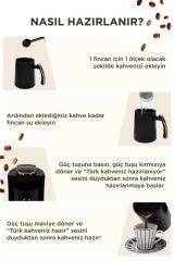 Kahve Makinesi Sesli Komut Türk Kahve Makinesi 250ml 4 Fincan Kapasiteli