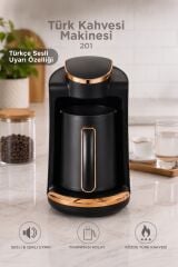 Kahve Makinesi Sesli Komut Türk Kahve Makinesi 250ml 4 Fincan Kapasiteli