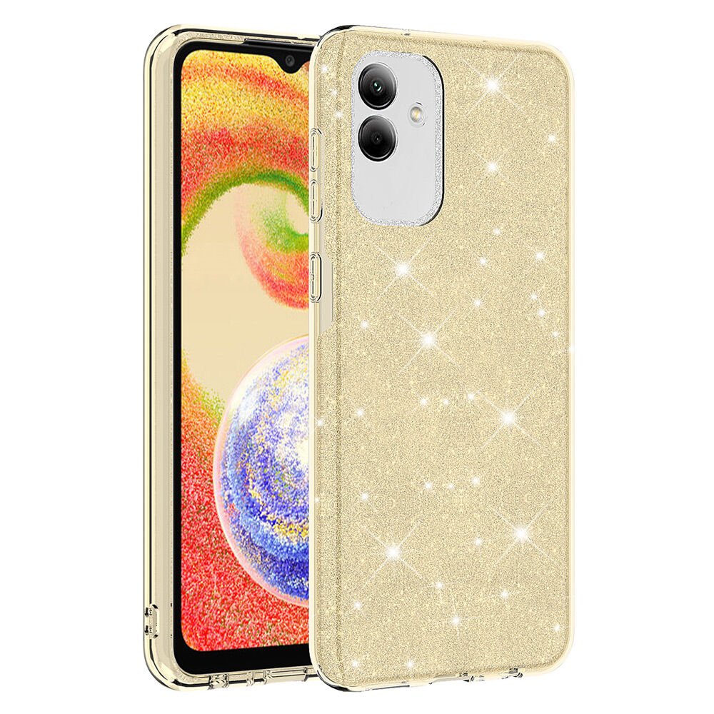 Samsung Galaxy A04 Shining Silikon Kılıf Gold