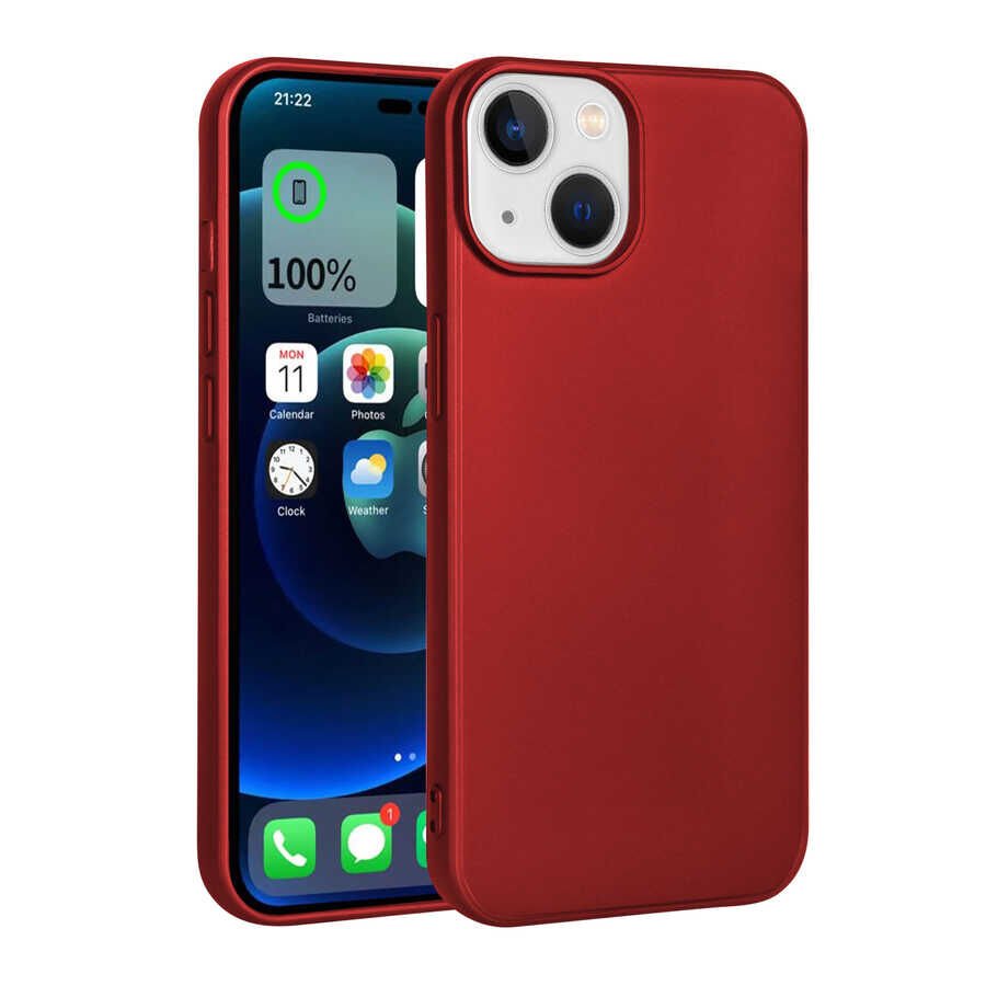 iPhone 14 Plus Kılıf Premier Silikon Kapak Kırmızı