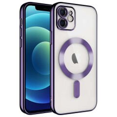 iPhone 11 Kılıf Kamera Korumalı Kablosuz Wireless Şarj Özellikli Demre Kapak