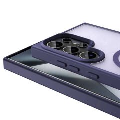 Samsung Galaxy S23 Ultra Kılıf Magsafe Şarj Özellikli Mat Arka Yüzey Sio Kapak