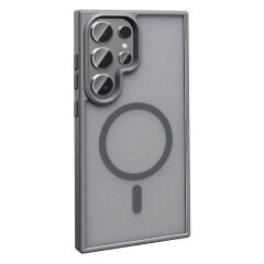 Samsung Galaxy S23 Ultra Kılıf Magsafe Şarj Özellikli Mat Arka Yüzey Sio Kapak