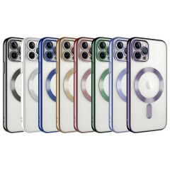 iPhone 13 Pro Max Kılıf Kamera Korumalı Kablosuz Wireless Şarj Özellikli Demre Kapak