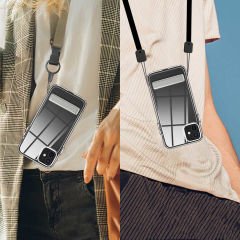 iPhone 12 Kılıf Standlı Şeffaf Silikon L-Stand Kapak