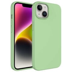 iPhone 14 Plus Kılıf Sıvı Teknolojili Silinebilir Sert Kivi Kapak