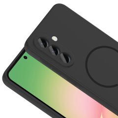 Samsung Galaxy A36 Kılıf Meta Lansman M-Safe Kamera Korumalı içi Kadife Yumuşak Renkli Süet Silikon