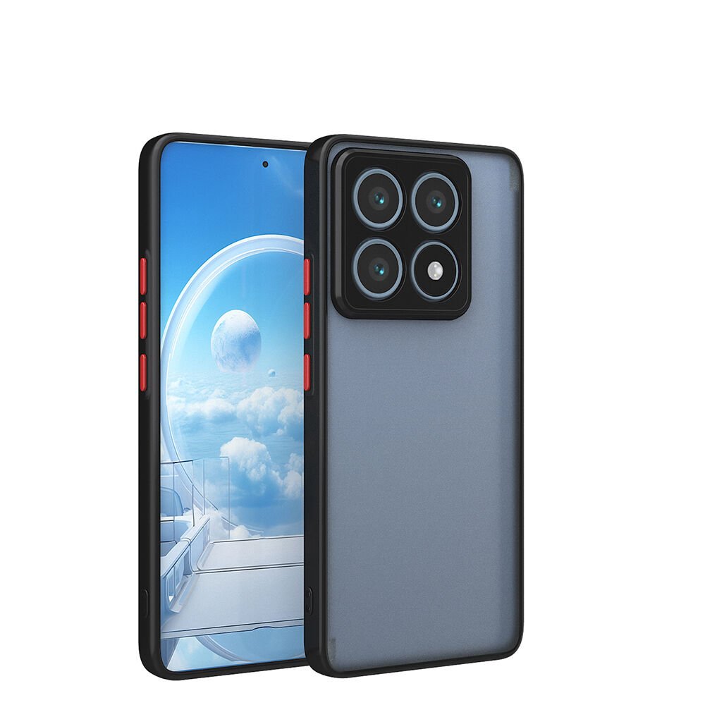 Xiaomi 14T Pro Kılıf Mat Kamera Korumalı Renkli Tuşlu Sert Silikon Hux Kapak