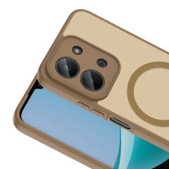 Xiaomi Redmi 15C Uyumlu Kılıf Mat Magsafe Şarj Özellikli Hassas Butonlu Renkli Yumuşak Kenarlı Premium Babet Kapak
