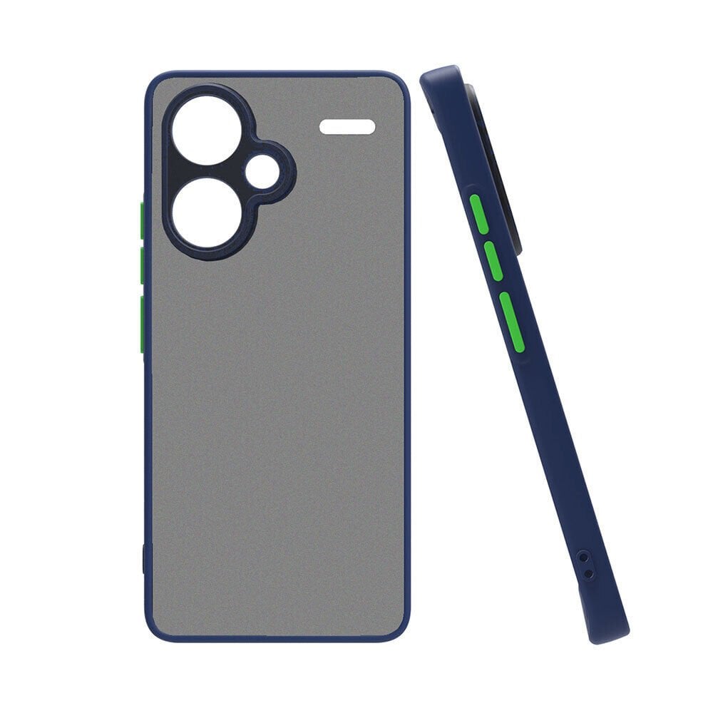 Xiaomi Redmi Note 13 Pro Plus 5G Mat Kamera Korumalı Renkli Tuşlu Sert Silikon Hux Kapak