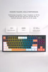 Çoklu Bağlantılı 2.4G +BT +Kablolu RGB Işıklı Q Klavye TK15