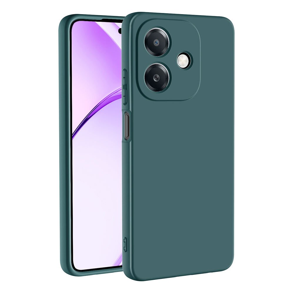 Oppo A3 Kılıf Kamera Korumali Mara Lansman Kapak Koyu Yeşil