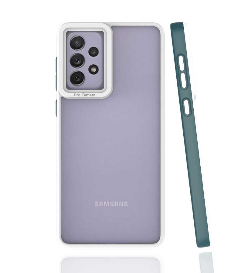 Samsung Galaxy A73 Mima  kapak kılıf Koyu Yeşil