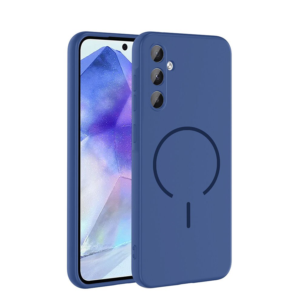 Samsung Galaxy A35 Kılıf Meta Lansman M-Safe Kamera Korumalı içi Kadife Yumuşak Renkli Süet Silikon