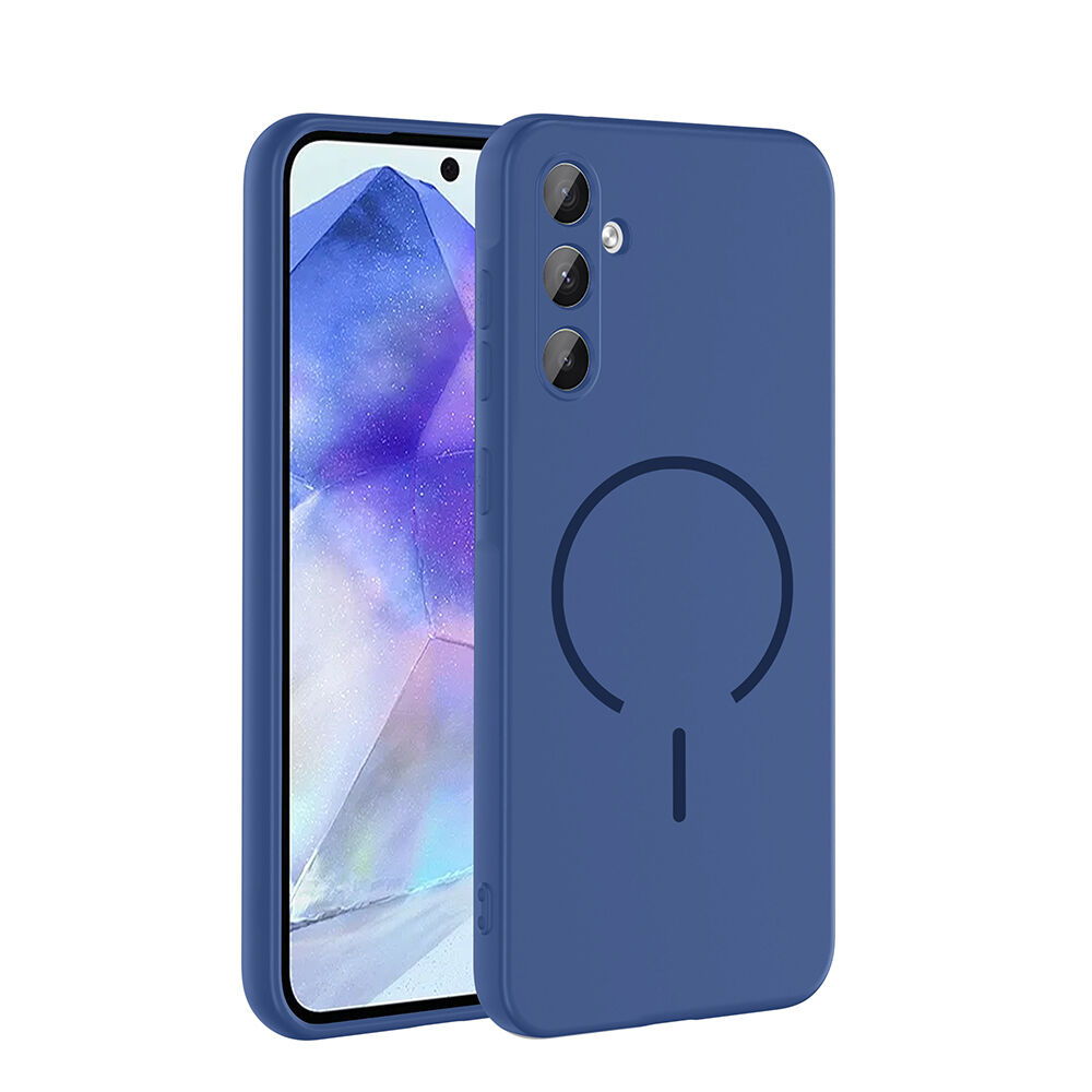 Samsung Galaxy A35 Kılıf Meta Lansman M-Safe Kamera Korumalı içi Kadife Yumuşak Renkli Süet Silikon