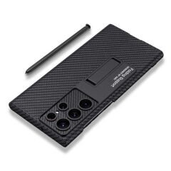 Samsung Galaxy S22 Ultra Kılıf Kıpta Standlı Kapak