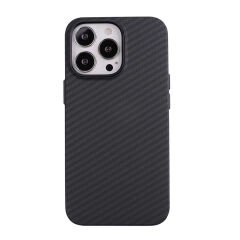 iPhone 12 Pro Kılıf Karbon Fiber Tasarımlı Karbono Kapak