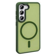 Samsung Galaxy S23 Kılıf Magsafe Şarj Özellikli Mat Arka Yüzey Sio Kapak