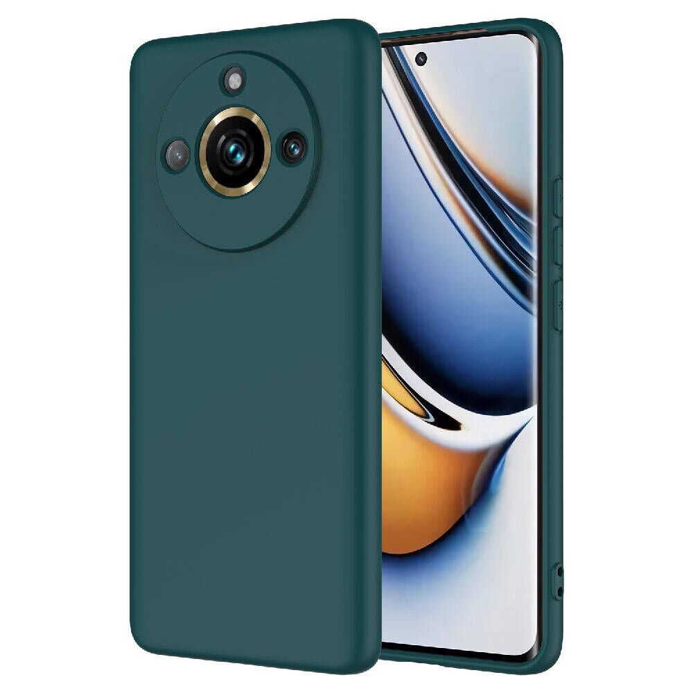 Realme 11 Pro Plus Kamera Korumali Mara Lansman Kapak Koyu Yeşil