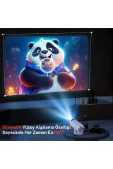 HY300 Pro Taşınabilir Android Projeksiyon En Güncel Versiyon Wifi Destekli Akıllı Sinema Projektör Ultra Hd