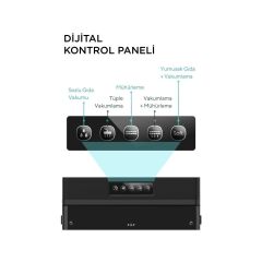 Gıda Mühürleme Vakum Makinesi Yiyecek Tazeliği Koruma Ev Restoran-Vakum Poşeti Li