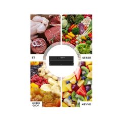 Gıda Mühürleme Vakum Makinesi Yiyecek Tazeliği Koruma Ev Restoran-Vakum Poşeti Li