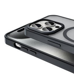 iPhone 15 Pro Max Kılıf Magsafe Şarj Özellikli Mat Arka Yüzey Sio Kapak