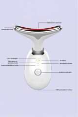 ES-1081 Yüz Ve Boyun Kırşıklık Giderici Ems Güzellik Cihazı Gıdık,Sarkma,Kırışıklık Önleyici