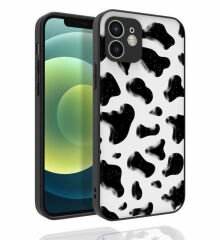iPhone 12 Kılıf Desenli Kamera Korumalı Parlak Nora Kapak