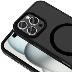iPhone 16 Pro Max Kılıf Kablosuz Şarj Özellikli Mat Arka Yüzey Sio Kapak