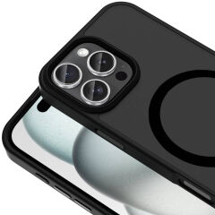 iPhone 16 Pro Max Kılıf Kablosuz Şarj Özellikli Mat Arka Yüzey Sio Kapak
