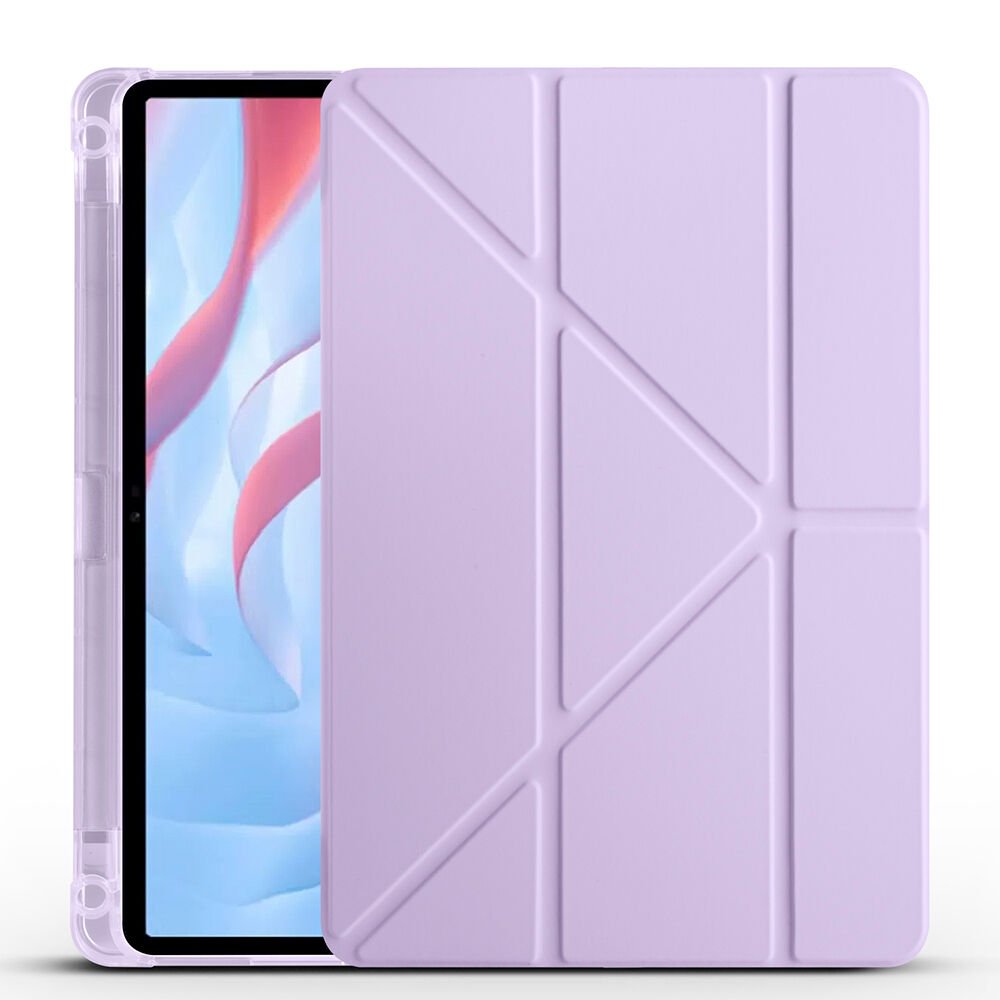 Huawei Honor X9 11.5' Kılıf Tri Folding Kalem Bölmeli Standlı Kılıf Lila
