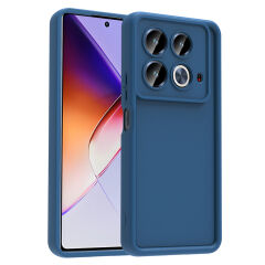 İnfinix Note 40 Pro Kılıf Kamera Korumalı Ananas Kapak Koyu Yeşil