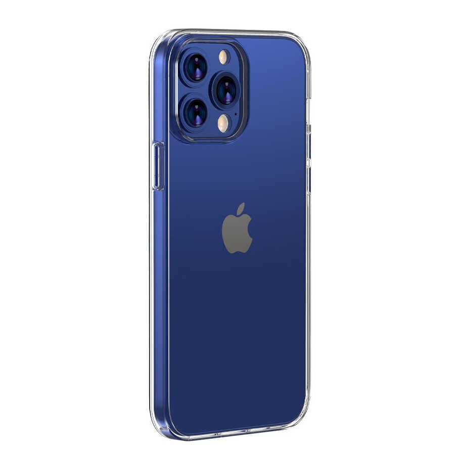 iPhone 12 Pro Max Kılıf Sert Pürüzsüz Şeffaf Droga Kapak