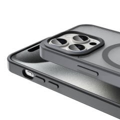 iPhone 15 Pro Kılıf Magsafe Şarj Özellikli Mat Arka Yüzey Sio Kapak