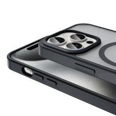 iPhone 15 Pro Kılıf Magsafe Şarj Özellikli Mat Arka Yüzey Sio Kapak