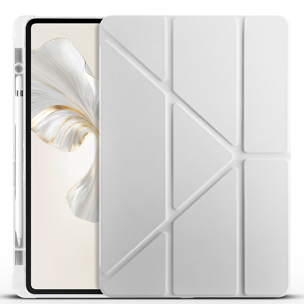 Honor Pad 9 Kılıf Tri Folding Kalem Bölmeli Standlı Kılıf Gri