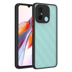 Xiaomi Redmi 12C Kılıf Mat Kamera Korumalı Renkli Tuşlu Sert Silikon Hux Kapak