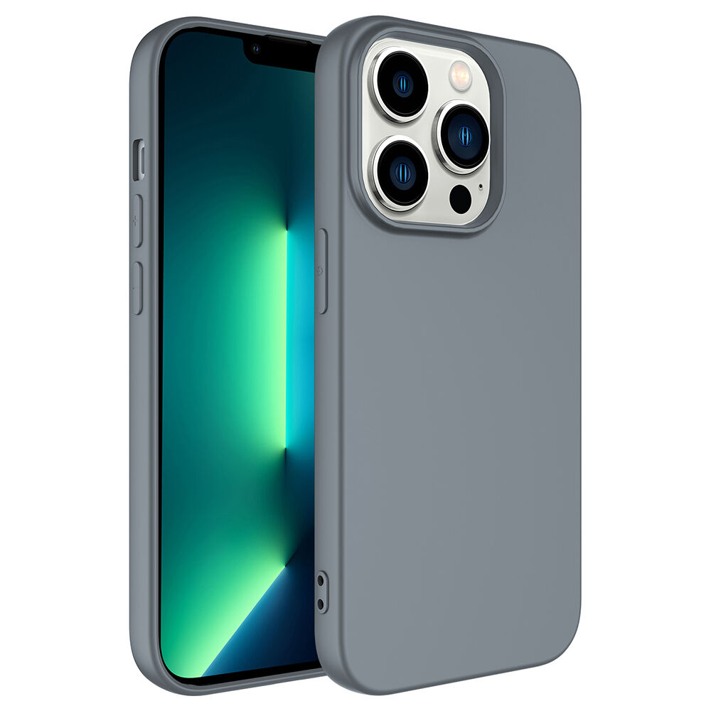 iPhone 14 Pro Max Kılıf LSR Lansman Kapak Gri