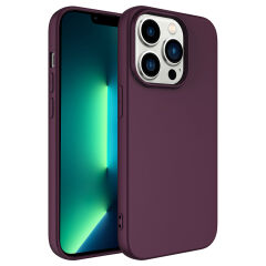 iPhone 14 Pro Max Kılıf LSR Lansman Kapak Koyu Mor