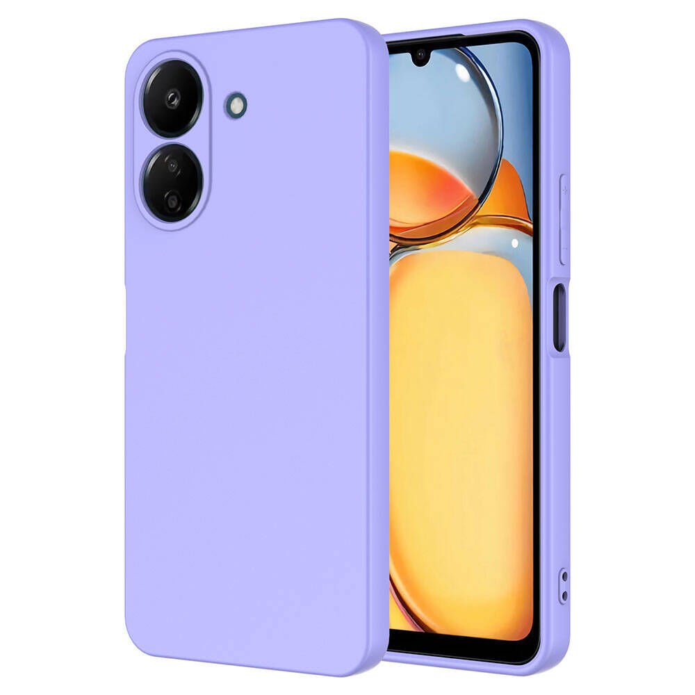 Xiaomi Poco C65 Kılıf Kamera Korumali Mara Lansman Kapak Lila