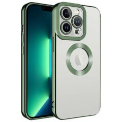 iPhone 13 Pro Kılıf Kamera Korumalı Logo Gösteren  Omega Kapak