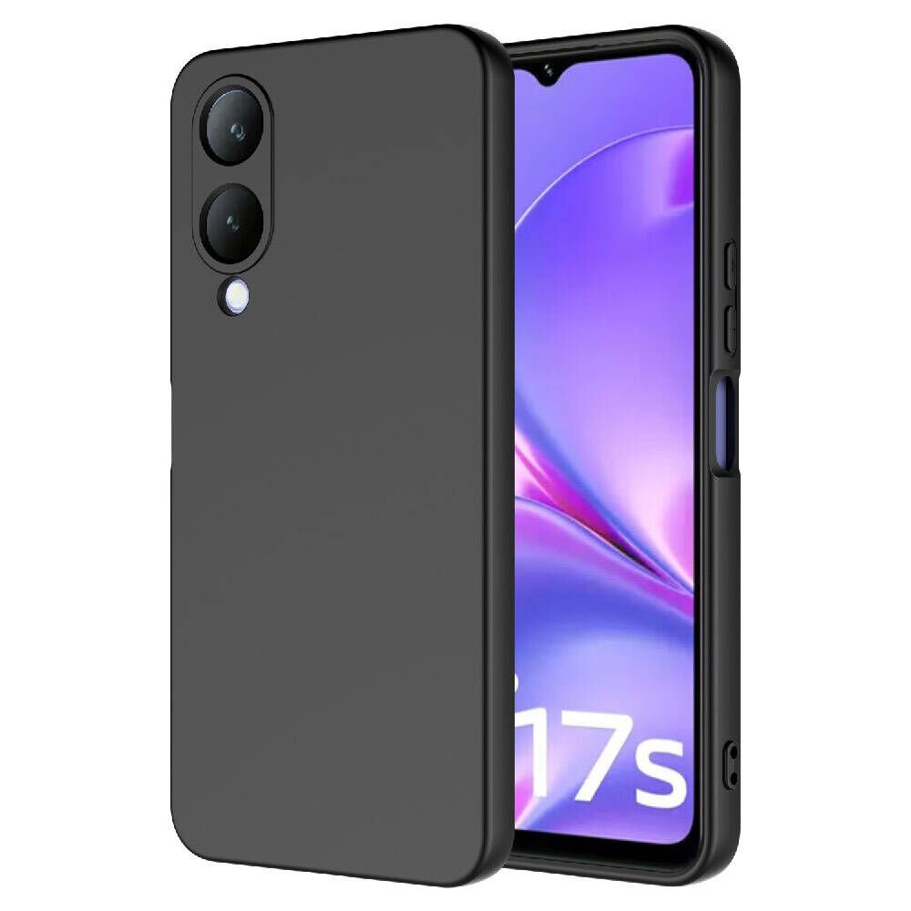 Vivo Y17S Kılıf Kamera Korumali Mara Lansman Kapak Siyah