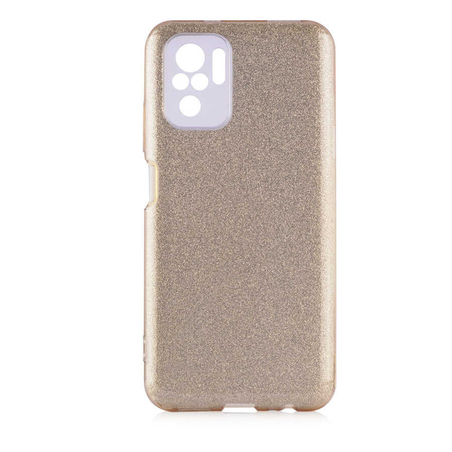 Xiaomi Poco M5S Kılıf Shining Silikon Gold
