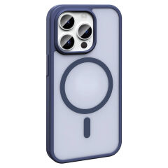 iPhone 14 Pro Max Kılıf Magsafe Şarj Özellikli Mat Arka Yüzey Sio Kapak