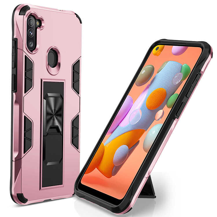 Samsung Galaxy A11 Kılıf Volve Kapak Rose Gold