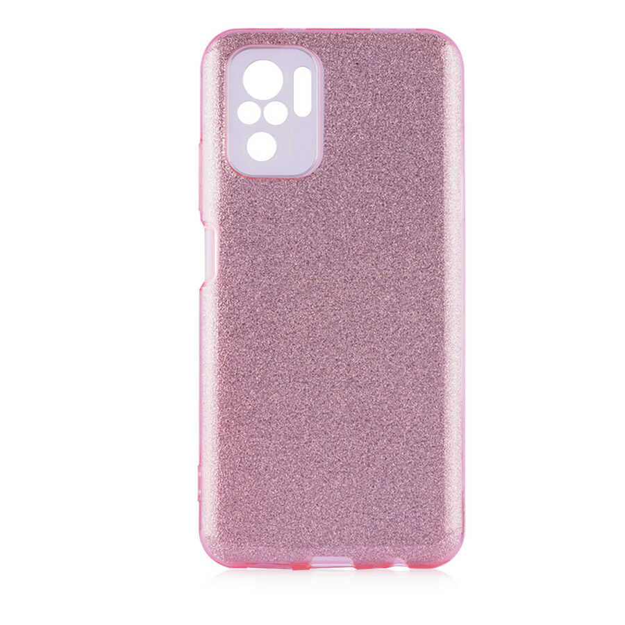Xiaomi Poco M5S Kılıf Shining Silikon Rose Gold