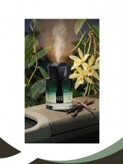 Araç İçi Aroma Difüzörü Hava Nemlendirici Yıldız Tavan Işıklı Şarjlı Oda ve Araba Kokusu Siyah Mor